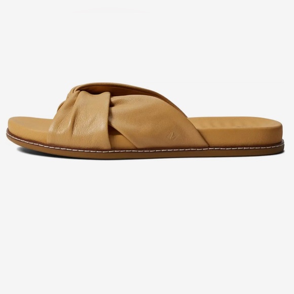 NWT Sperry Neutral Waveside Plushwave Cross Slide Sandals - Picture 2 of 6